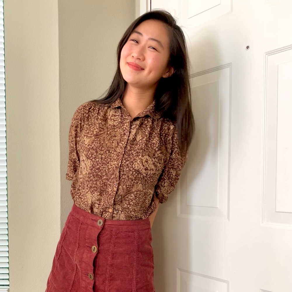 Vintage Brown Button Down